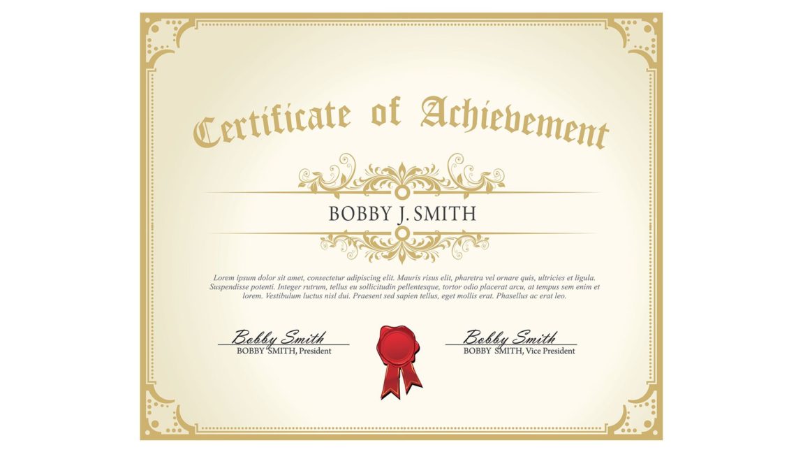 Day’s Certificate