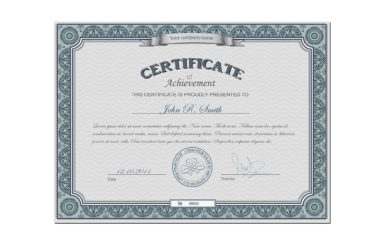 Smith’s Certificate