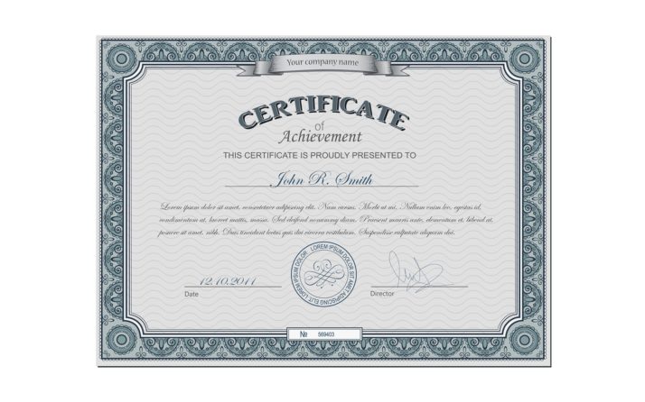 Smith’s Certificate