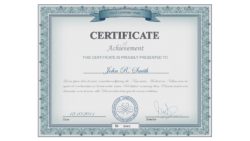 Reed’s Certificate