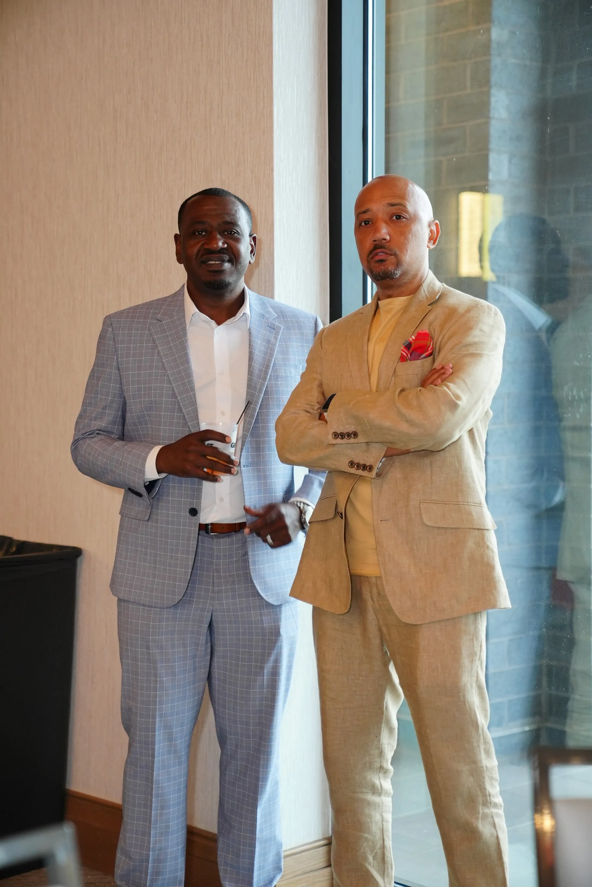Attorneys Adaryll Lee and Charles Gee at a community event